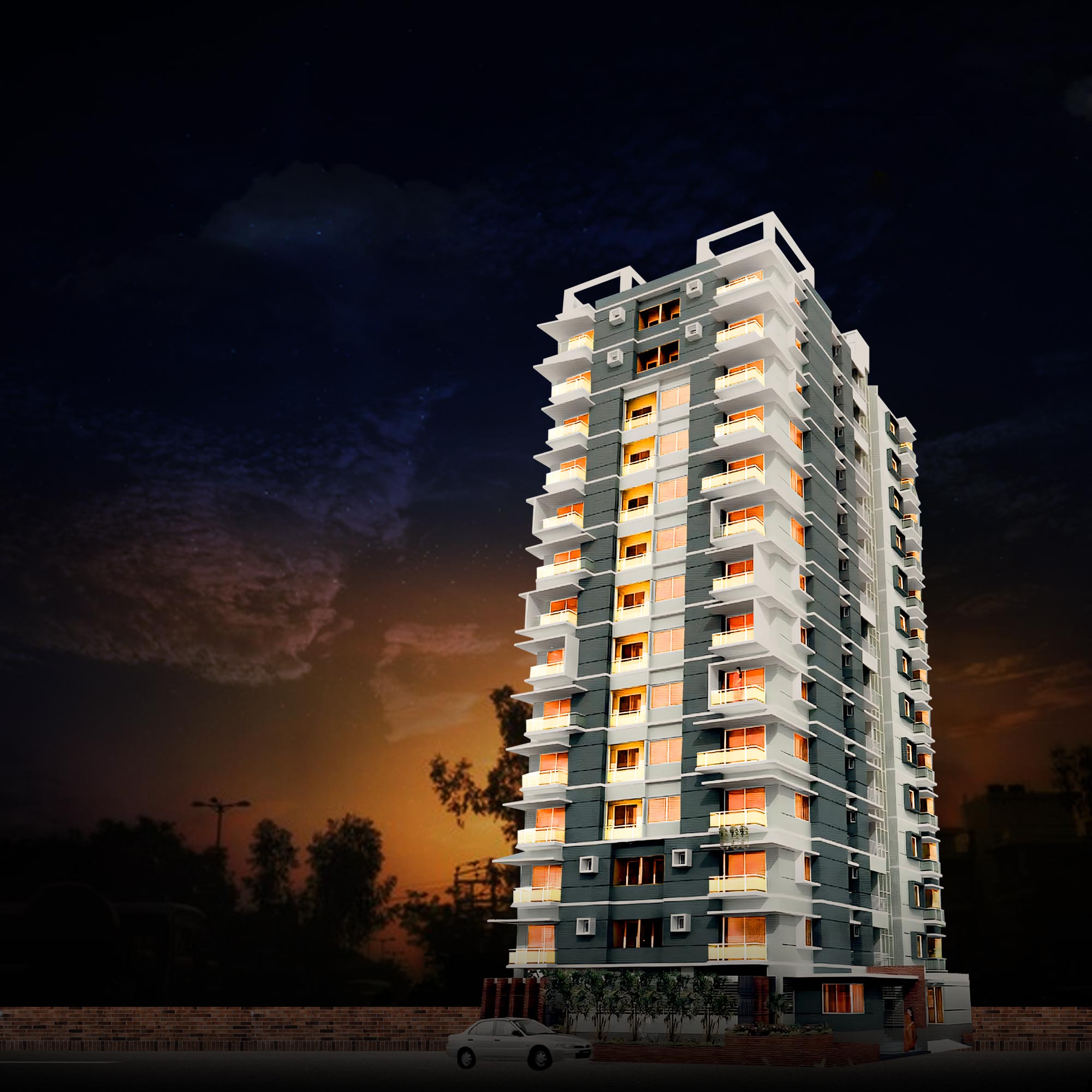 2085 sft ready luxury apartment in Bashundhara