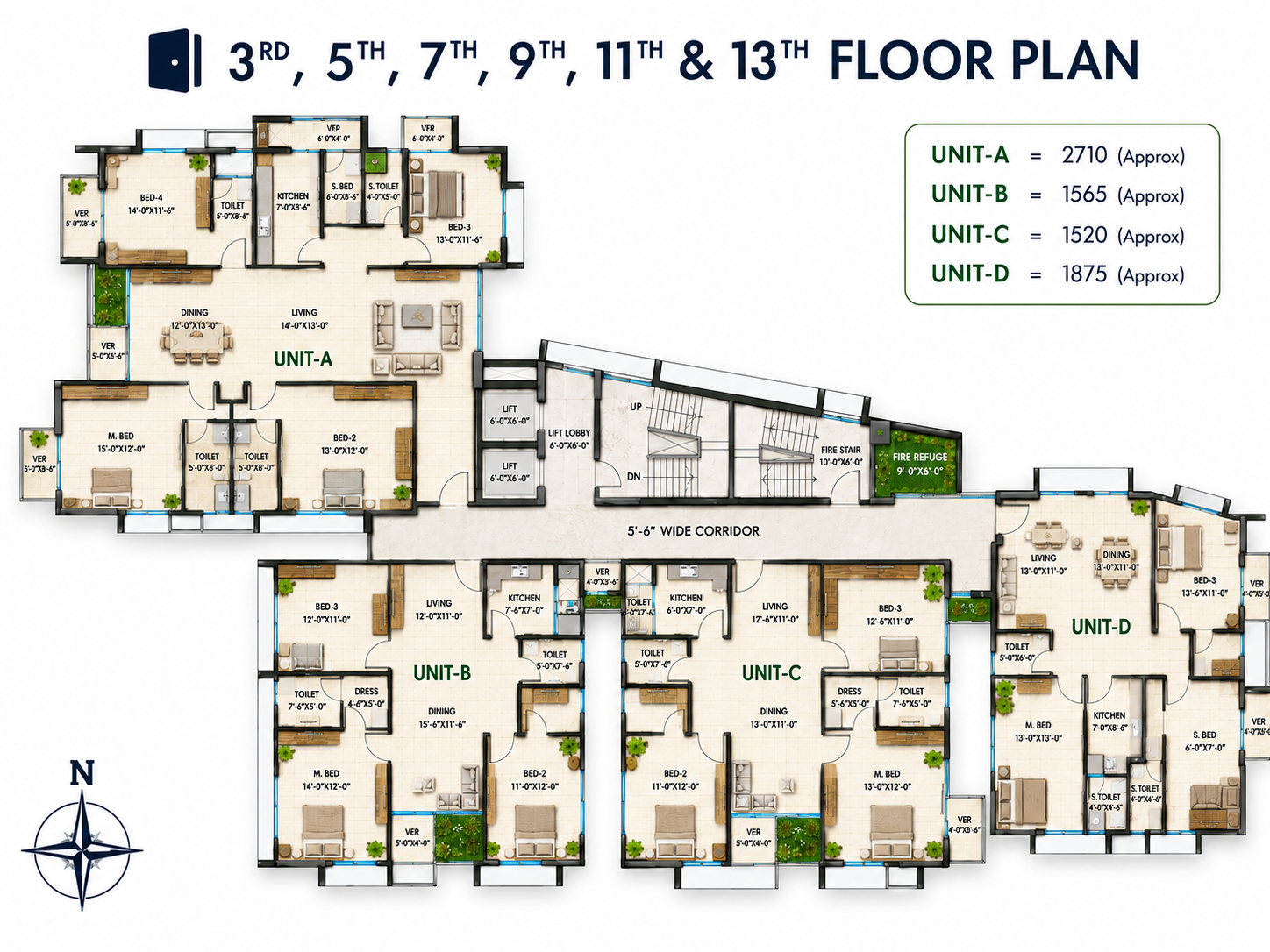 Lake Manor Floor Plan -01 Lake Manor